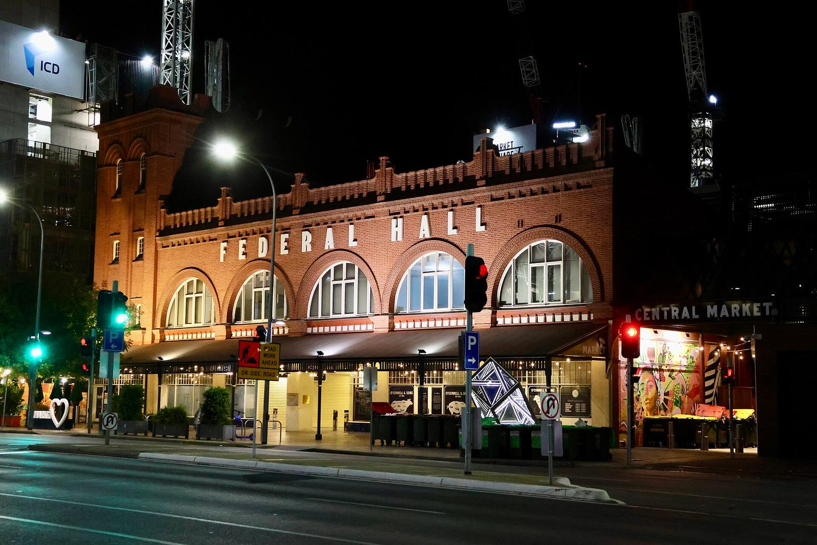 Federal Hall and Central Market, Adelaide on 22 March 2025