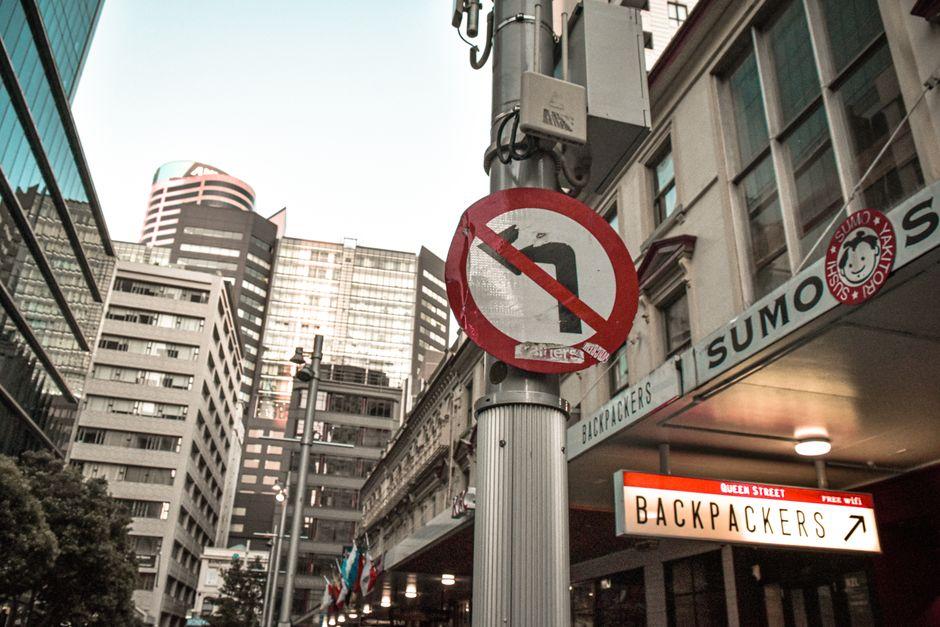 Red and White Street Sign